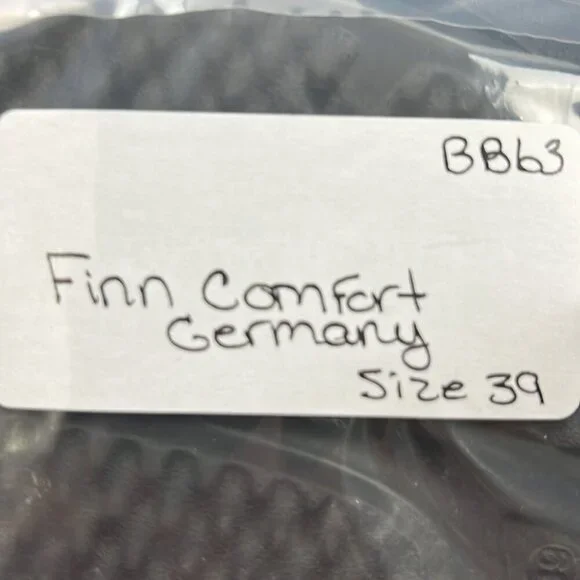 Finn Comfort Women's Black leather Sansibar Sandals Size 39 - Picture 12 of 12